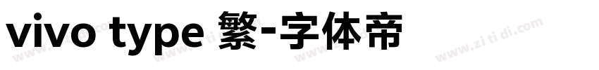 vivo type 繁字体转换